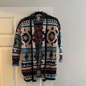 Forever 21 Multicolor Patterned Knit Sweater